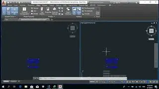 how to work in AutoCAD tow or more views in a time