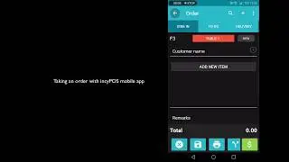 IncyPOS - How To - Take An Order On The Mobile App