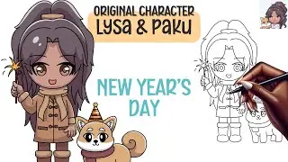 How to Draw a Cute Girl with Puppy ⏐ Cute Daily Drawings ⏐ Step by Step Easy Drawing Tutorial