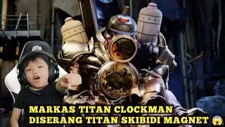 TITAN CLOCKMAN'S HEADQUARTERS ATTACKED BY A MAGNETIC TITAN SKIBIDI😱