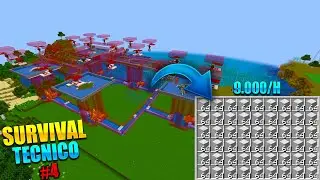 Survival Tecnico #4 || Granja de Hierro Masiva