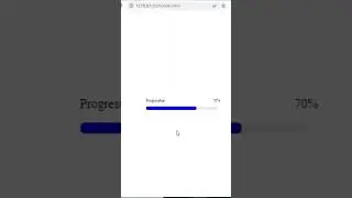 How To Create a Progress Bar With Percentage Using HTML, CSS & JAVASCRIPT | CSS Animation | 