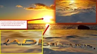 Blender (Cycles) Nice and easy 3D text title for your holidays movies (Quick Tutorial)