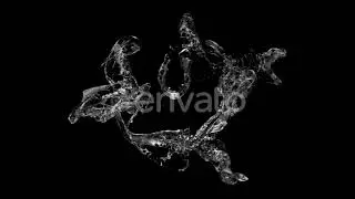 Heart Water Splash With Transparent Background | Motion Graphics - Envato elements