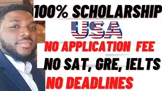 Automatic Scholarship In USA | No Application Fee | Apply for financial aid