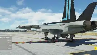 FS2020 Probando el F18 de Maverick en Madrid, vuelo corto