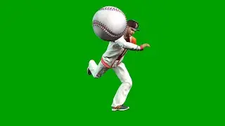 Baseball Pitcher Green Screen Animation