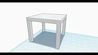 🖥️ TINKERCAD Taula IKEA - Disseny i creació 3D