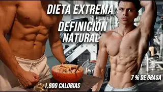 la DIETA de un CULTURISTA NATURAL💀 a 4 weeks out + efectos secundarios🥵