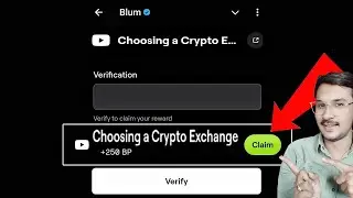 Choosing a Crypto Exchange Blum Code | Blum Code Choosing a Crypto Exchange |Blum Youtube Video Code