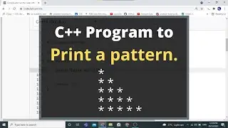 31. C++ Program to Print the Half Pyramid Star