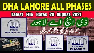 DHA Lahore latest File Rates Today || #KaizenTV1
