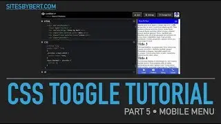 05 CSS Toggle Tutorial • Mobile Menu