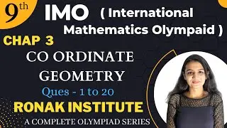 IMO | Class 9th | Chapter 3 | Co ordinate Geometry |  Maths Olympiad | In Hindi | Question 1 to 20 |