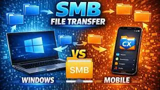 SMB File Transfer Transfer:  Windows & Mobile Phones (CX File Explorer)