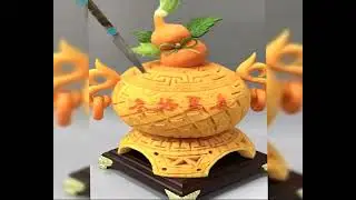 Fruit carving Food carving #fruit and vegetable carving #handicraft #cookingart #creativehandicraft