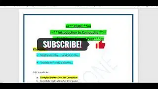 CS101 Midterm Current Paper 2023 || CS101 Midterm Preparation Fall2023 || Introduction to Computing