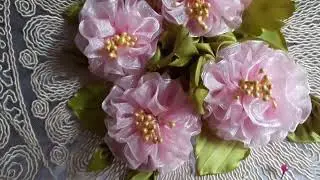 #ribbonart Kurdela Nakışlı Sehpa örtüsü - Ribbons Embroidered Coffee Table cover