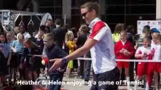 Tennis Takes Centre Court at the Queens Baton Relay in Bristol 2014