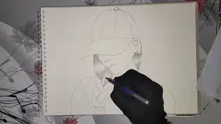 how to draw a girl hide her face with cap || easy girl drawing step by step || pencil sketch drawing