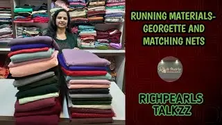 RUNNING MATERIALS OF PLAIN GEORGETTE AND MATCHING NETS |wh.ap.81293 27473