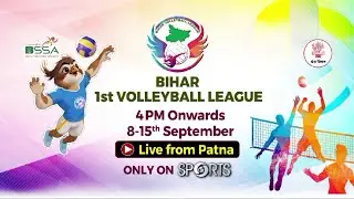 First Ever Bihar Volleyball League 2024; LIVE on DD Sports 📺 from September 8 to 15.