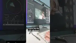 Fine colour adjustment to a portrait using Capture One Pro 23.