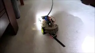 Arduino Line tracker using L298N and three IR Line sensor KY-033