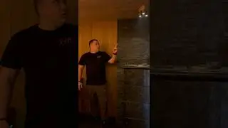 Система автоподачи воды во внутреннюю каменку, печка Изистим Сочи на газу, с боковым подключением