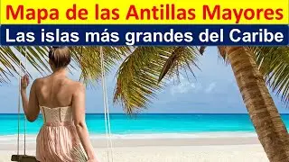 Mapa de la Antillas Mayores