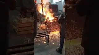 Литьё стали.