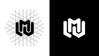 How to do m j l grid logo Design adobe Illustrator