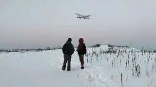 Третий А/К Туполев за день! 22.02.2023. uuee svo Moscow. 24left.