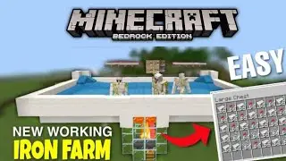 Simple Minecraft Bedrock 1.16+ Iron Farm | Bedrock edition Iron Farm | Iron farm in mcpe