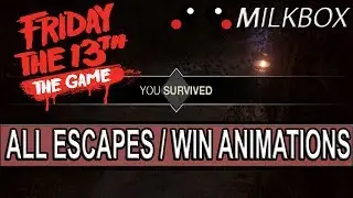 Friday the 13th: All Escapes/Win Conditions Animations