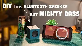 [Satisfying]  DIY Tiny Bluetooth Speaker | Mighty Bass in a Small Box