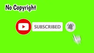 Subscribe green screen | HD subscribe button | Subscribe button animation