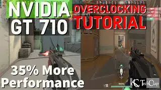 GT 710 Overclock Tutorial + Add Active Cooling Fan Guide + Game Benchmark Comparison