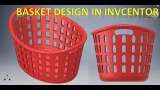 Basket Design in Autodesk Inventor || 3d Cad in Inventor || Inventor Drawings tutorials || 3d Draw