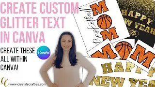 How to Create Glitter Text Using Canva | Easy Glitter Font Design Tutorial