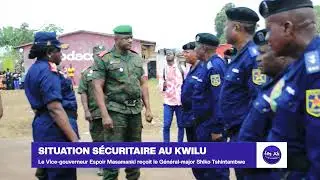 Le Vice-gouverneur Espoir Masamanki reçoit le Général-major Shiko Tshintambwe 