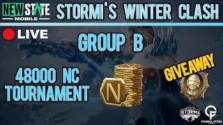 48.000 NC Stormi's Winter Clash Group B | CHICKEN MEDAL GIVEAWAY| New State Mobile w/ delay