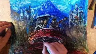 Painting time-lapse × Tabla&Didgeridoo