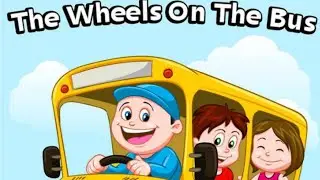 Wheels on the bus go round and round Rhyme with actions I English Rhymes for Kids