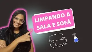 LIMPANDO a sala e [SOFÁ]