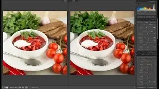 Обработка фуд фото в lightroom 