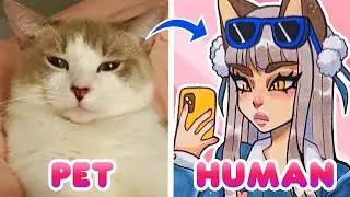 Drawing YOUR PETS as People!!🐶🐱