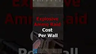 How much explosive ammo to raid a wall 
