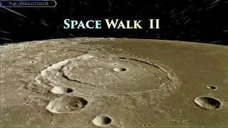 FLIGHT OVER THE MOON II. LUNAR SEAS. Moon is closer. Craters, mountains, seas of solidified lava
