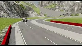 The driver didn't know what was going to happen. (Beamng drive)